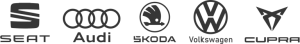 VW Group service logos