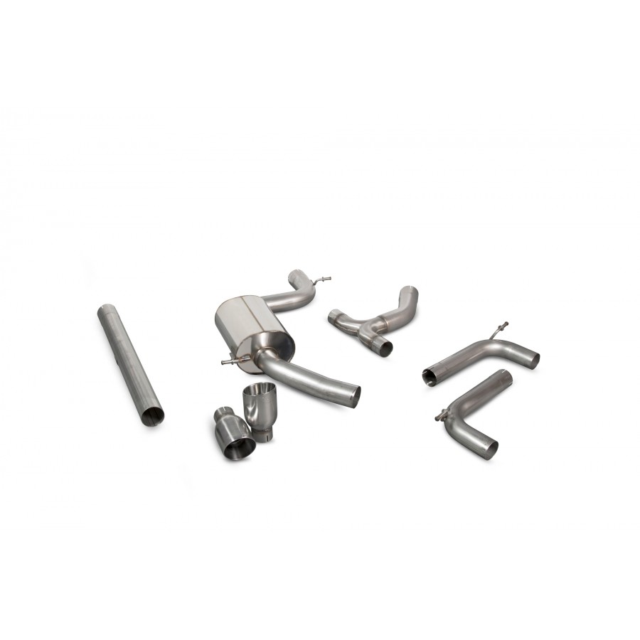 3" Scorpion Non Resonated Cat Back Exhaust system Polished Tips - Image 2