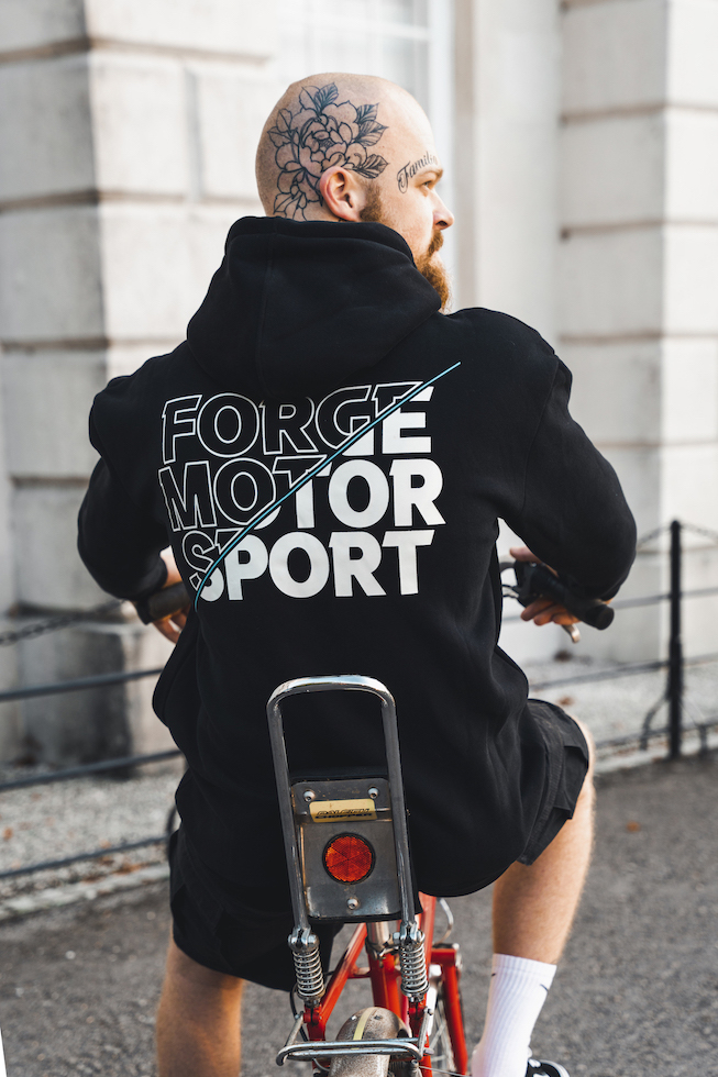 50/50 Black Hoodie - Image 2