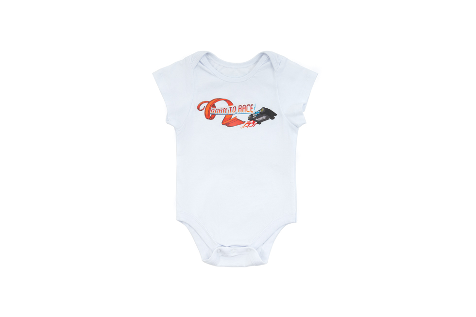 'Born To Race' Baby Grow - Image 3