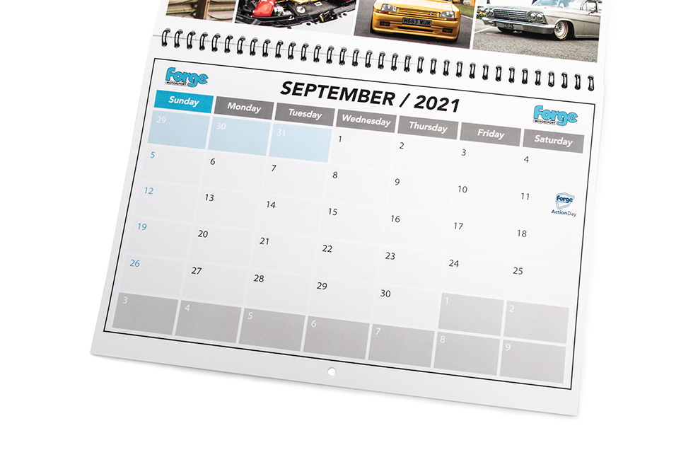 Forge Motorsport 2021 Calendar - Image 3