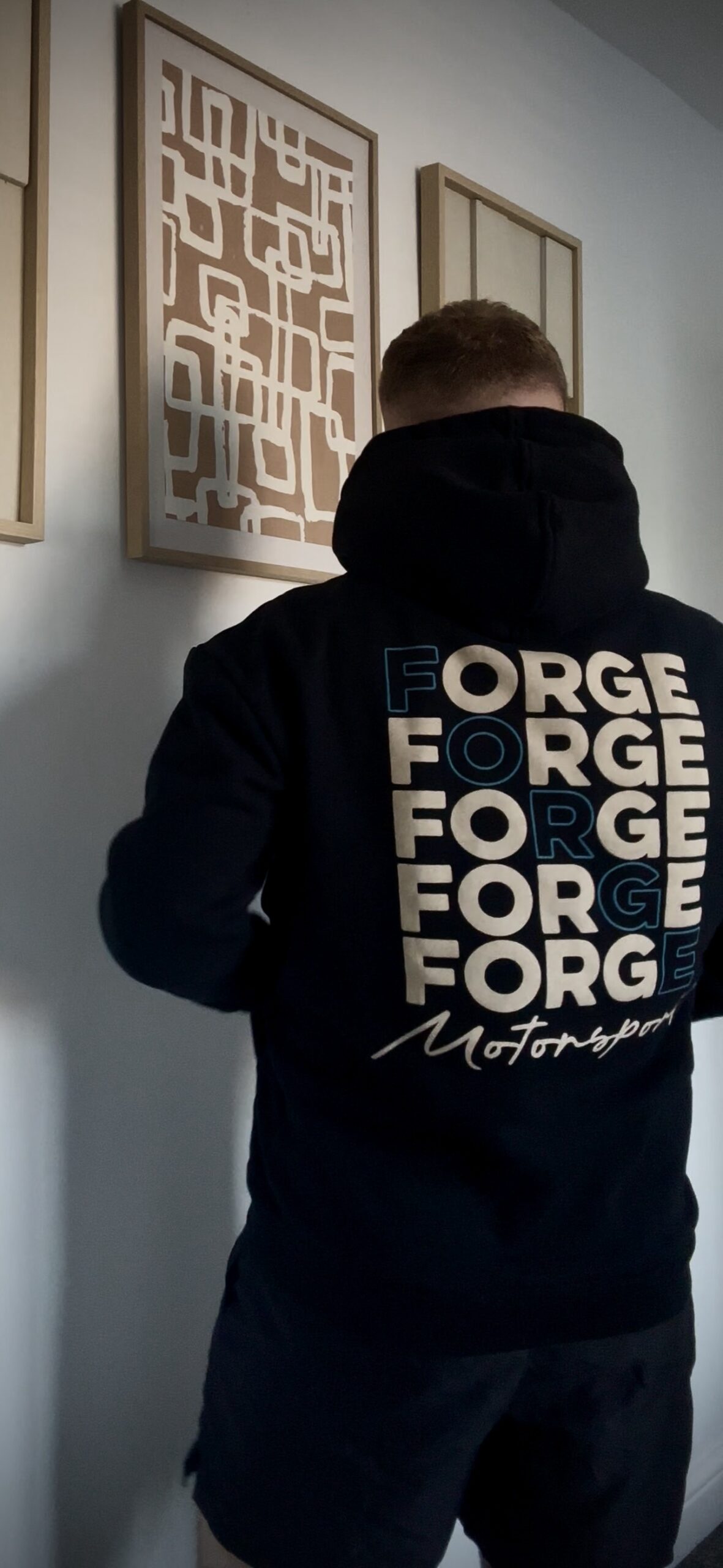 Forge Motorsport Crossword Word Hoodie - Image 3
