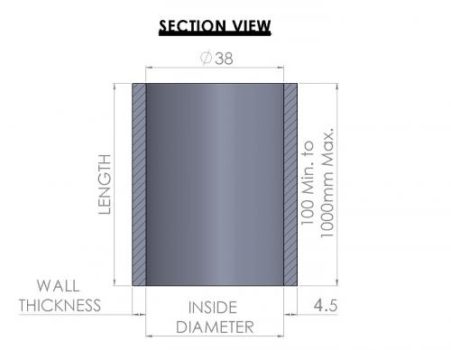 Fuel Filler Hose 38mm - Image 2