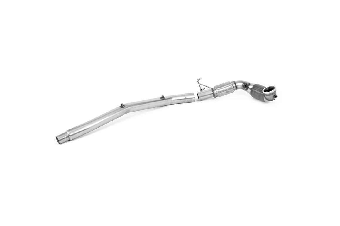 Milltek Large Bore Downpipe and Hi-Flow Sports Cat for Audi S3 8Y, VW Tiguan R, T-Roc R, and Mk8 Golf R