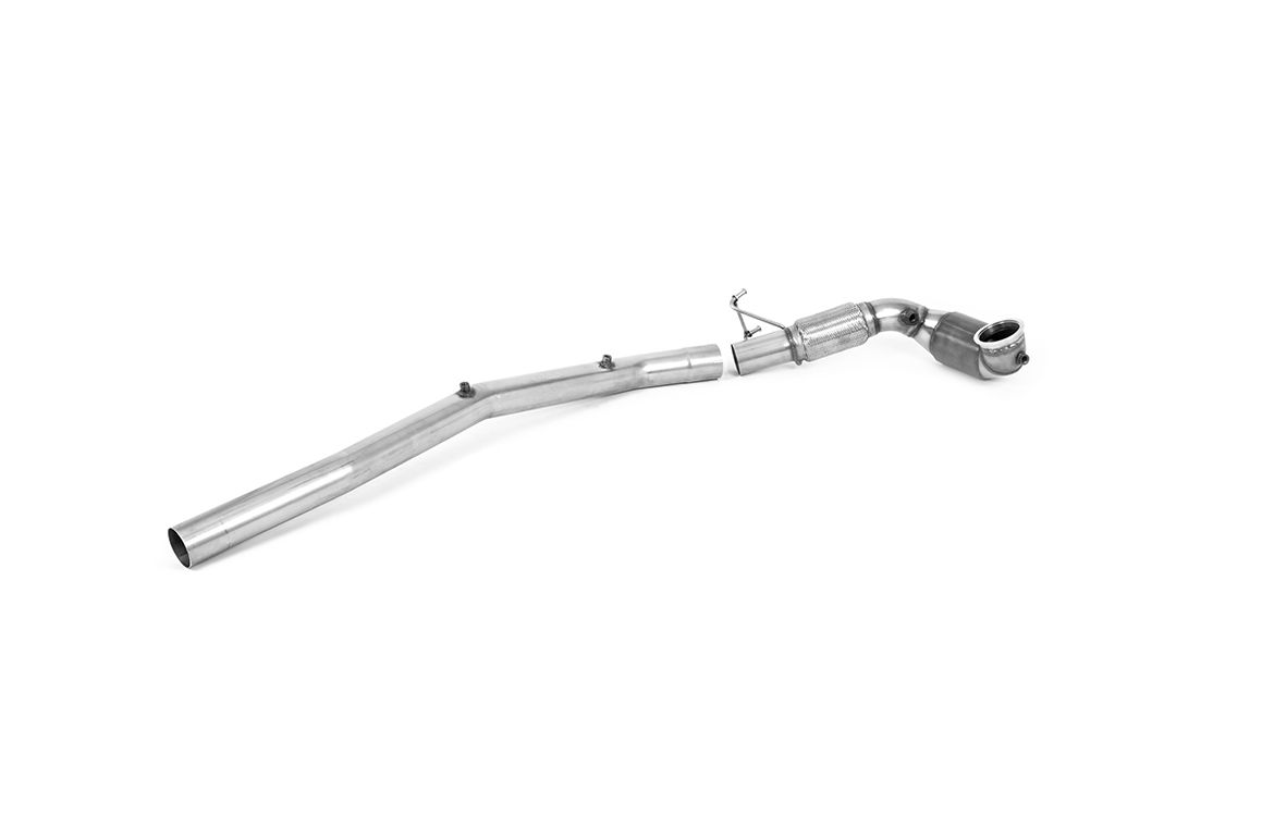 Milltek Large Bore Downpipe and Hi-Flow Sports Cat for Audi S3  8Y, VW Tiguan R, T-Roc R, and Mk8 Golf R
