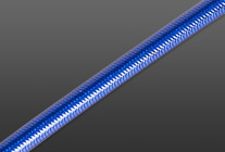 Transparent Blue PVC Covered Brake Hose