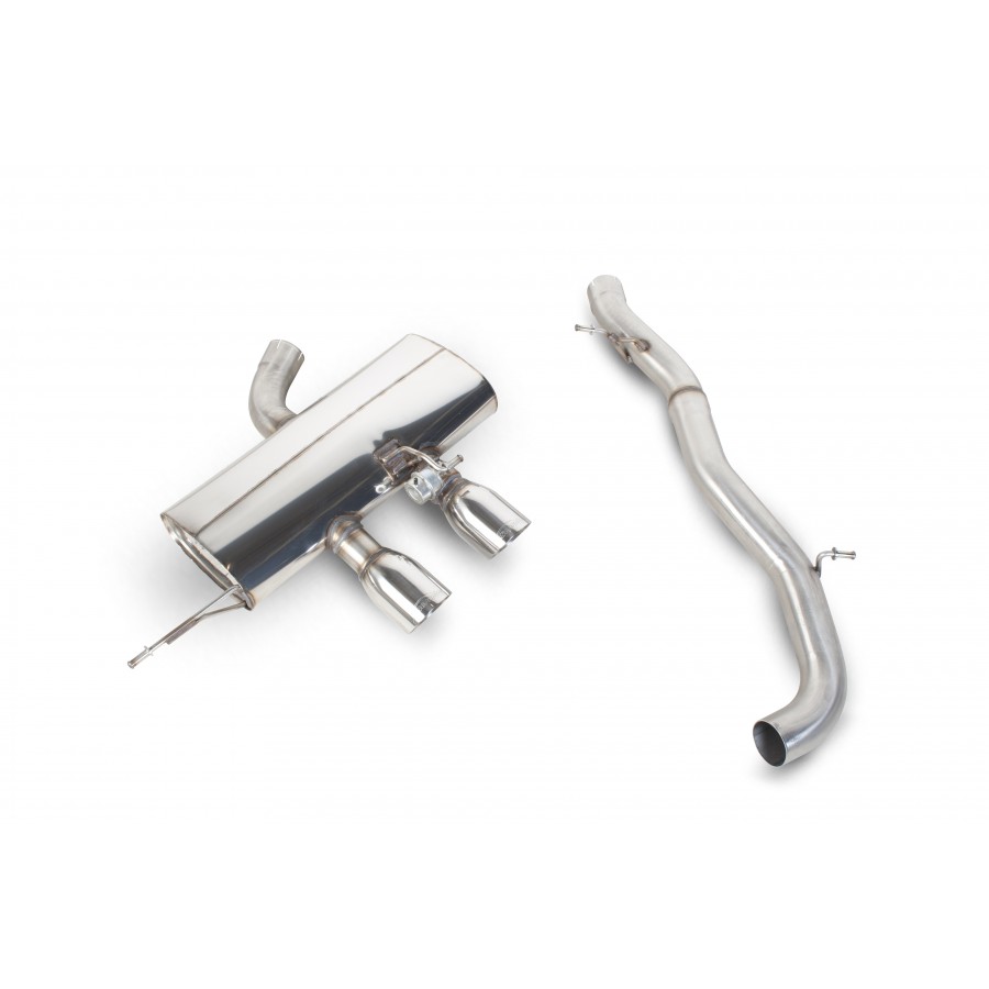 Vw Golf Mk6 R Scorpion Cat Back Non Resonated Exhaust - Image 2